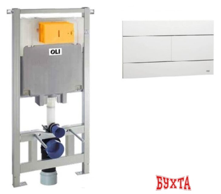 Инсталляция для унитаза OLI 80 Slim 600151+659041 (белый)