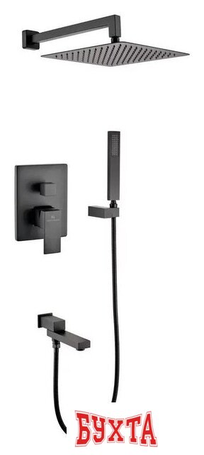 Душевая система Grocenberg GB5089BL-1 (черный матовый) 1