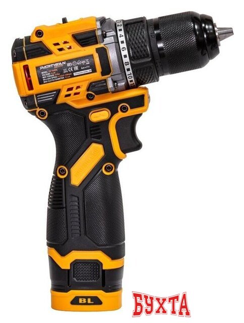 Дрель-шуруповерт Partisan AD-1660BL (с 2-мя АКБ, кейс) 4