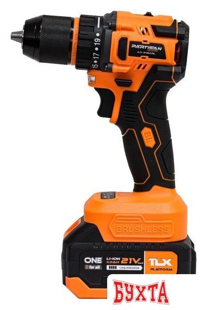 Дрель-шуруповерт Partisan AD-2180BL (с 2-мя АКБ, кейс) 3