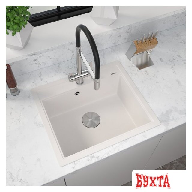 Кухонная мойка ZorG Rock 60 Premium alba