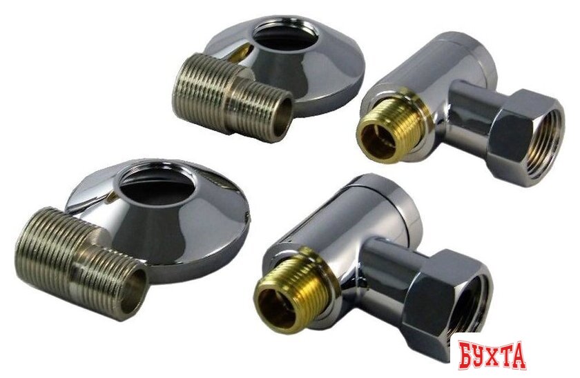 Американка Stinox Комплект с круглыми стойками 3/4"x1/2" 940 (хром)