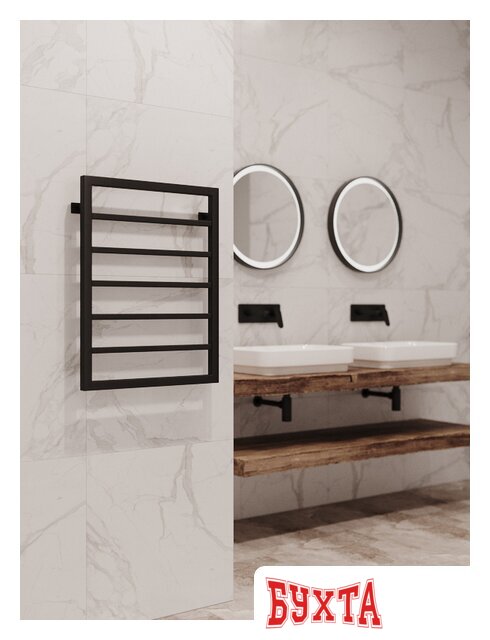 Полотенцесушитель Stinox Croma 50x70 cr70 Ral 9005