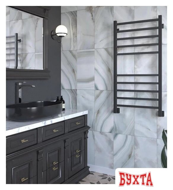 Полотенцесушитель Stinox Quatro 50x100 qu100 Ral 9005