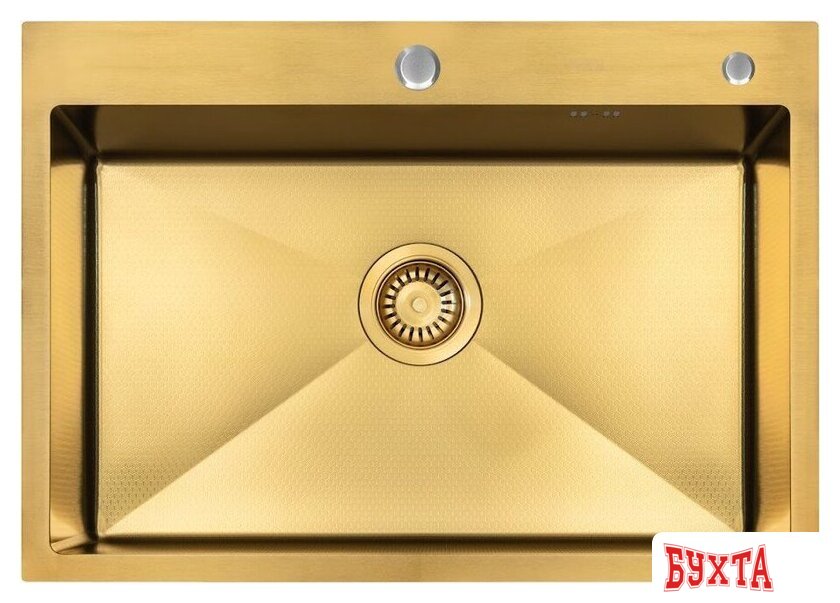 Кухонная мойка ARFEKA ECO AR 700*500 GOLD PVD NANO DECOR 4