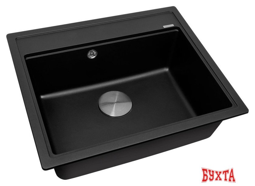 Кухонная мойка ZorG Rock 60 Premium black metallic