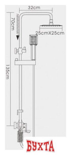 Душевая система FRAP F2419 2