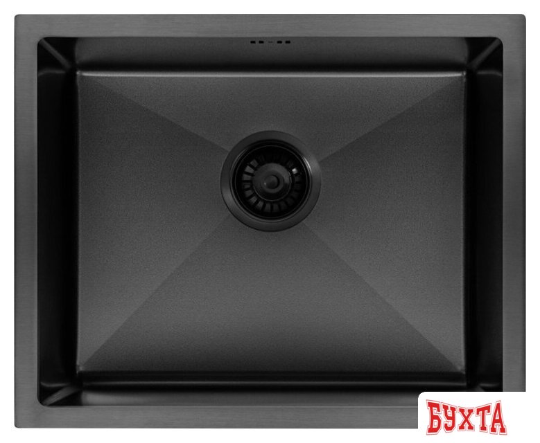 Кухонная мойка ARFEKA ECO AR 550*450 BLACK PVD NANO DECOR VOLCANIC ROCK 3