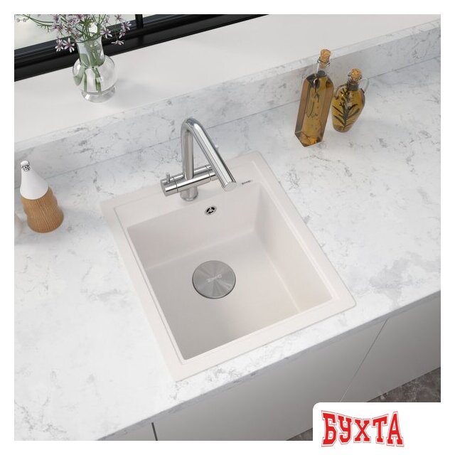 Кухонная мойка ZorG Rock 46 Premium alba