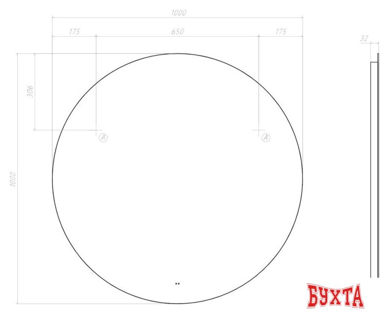 Мебель для ванных комнат Vigo Зеркало Otti Comfort 1000 5