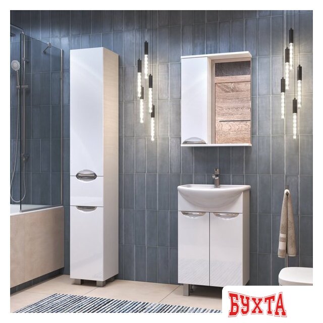 Мебель для ванных комнат Vigo Шкаф с зеркалом навесной Callao 500 левый 5