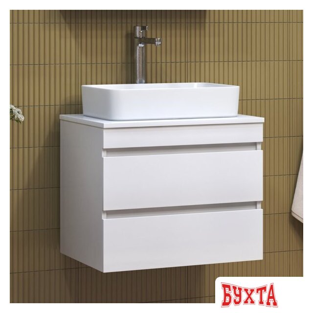 Мебель для ванных комнат Vigo Тумба под умывальник Urban 600-0-2 со столешницей навесная 4