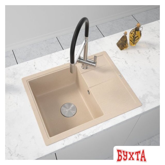 Кухонная мойка ZorG Rock 65 Premium beige