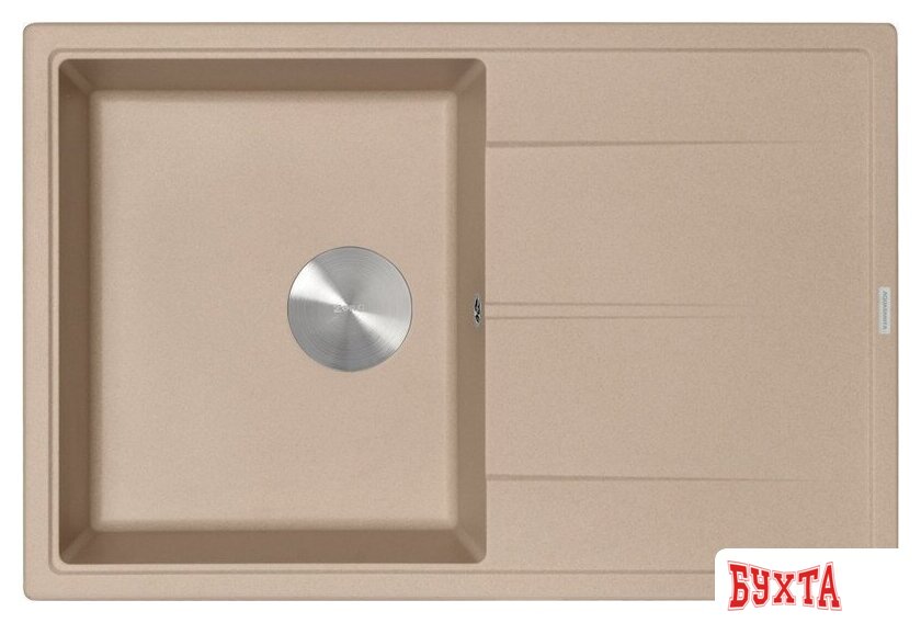 Кухонная мойка ZorG Rock 78 Premium beige 3