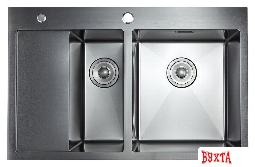 Кухонная мойка Stellar Evier E7850NB-2 R (нано черный) 2