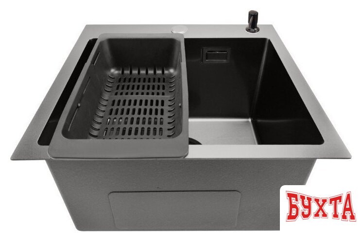 Кухонная мойка Stellar E4444NB (нано черный) 2