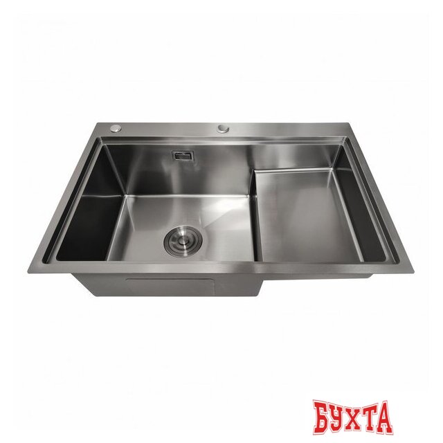 Кухонная мойка Stellar S6550NB-TU-L (нано черный, с доской) 5