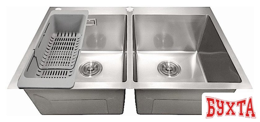 Кухонная мойка Stellar Decor S7850-2S-D (сатин) 3