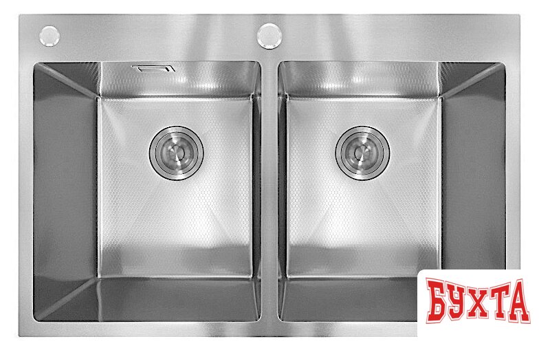 Кухонная мойка Stellar Decor S7850-2S-D (сатин) 5