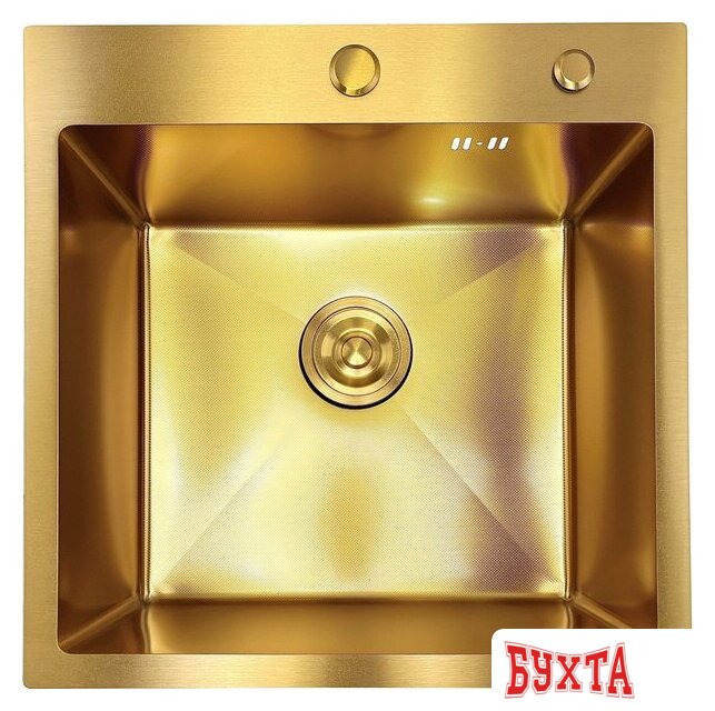Кухонная мойка Asteria A5050GL-D1 (золото декор) 1