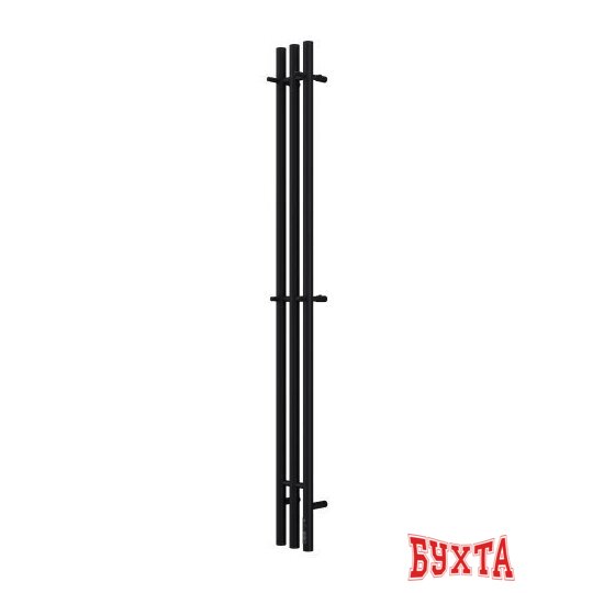 Полотенцесушитель TERMINUS Стойка Tres Круг 1600 (черный) 2