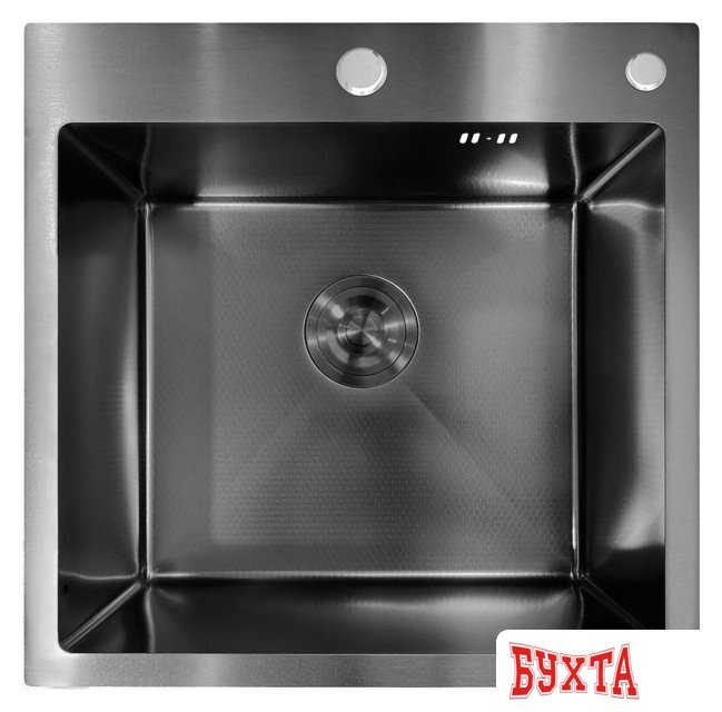 Кухонная мойка Asteria A5050NB-D (черный декор)