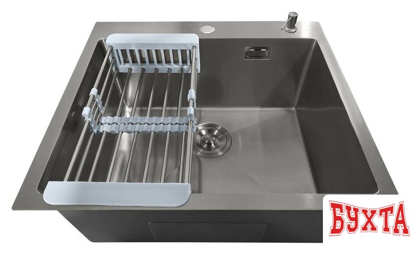 Кухонная мойка Stellar Decor S5050GE-D (серый) 5