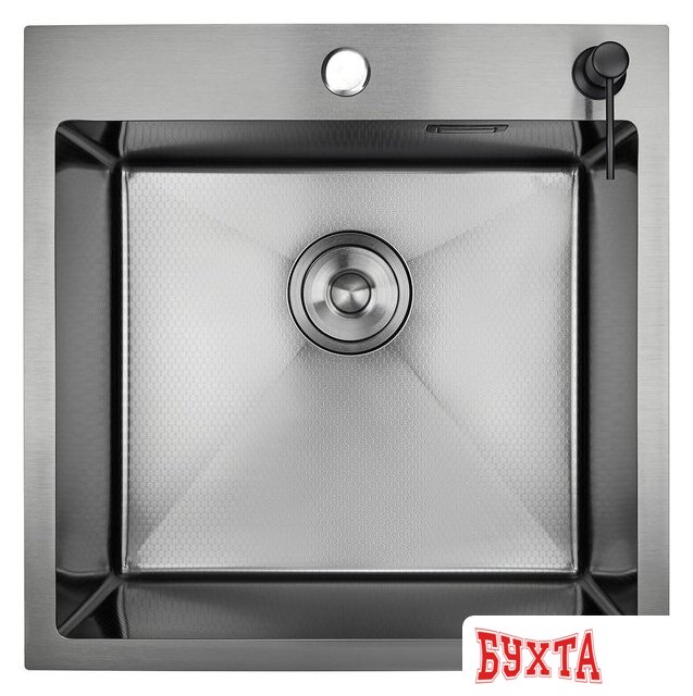 Кухонная мойка Stellar Decor S4444NB-D (нано черный) 2