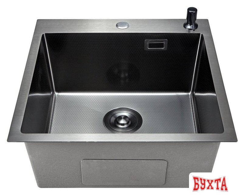 Кухонная мойка Stellar Decor S4444NB-D (нано черный) 3