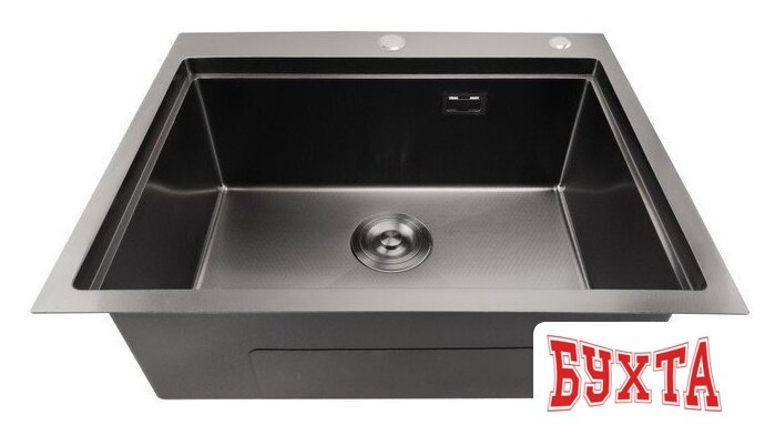 Кухонная мойка Stellar Decor S6050NB-A-D (нано черный, c доской) 5