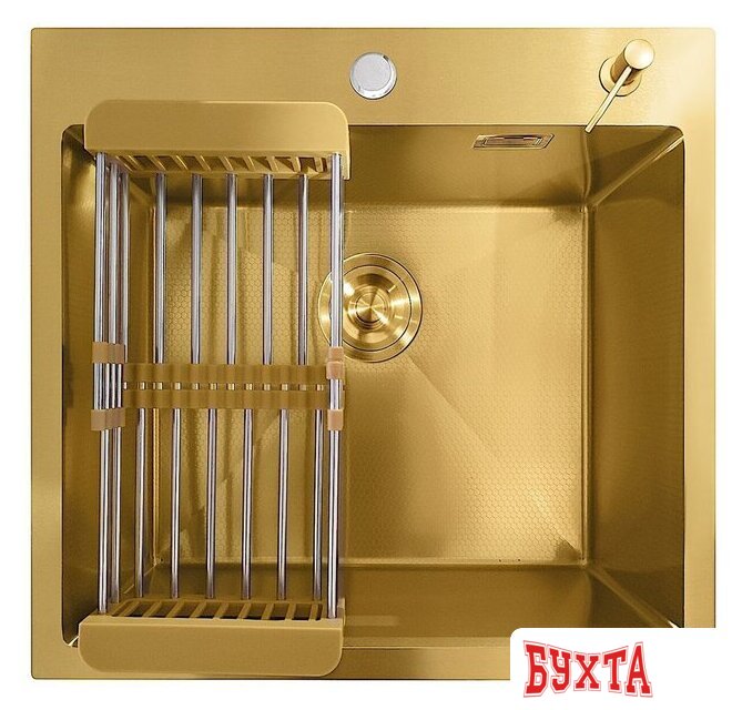 Кухонная мойка Stellar Decor S5050GL-D (золото) 4
