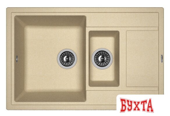 Кухонная мойка Florentina Липси-780К (бежевый)