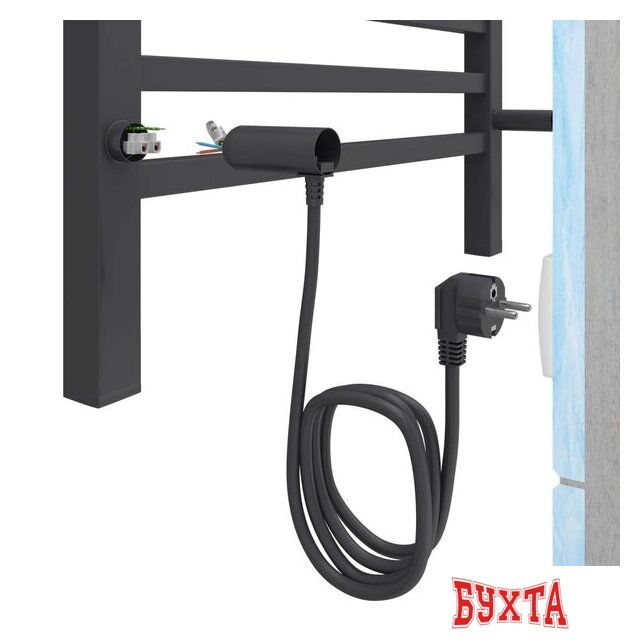 Полотенцесушитель TERMINUS Ватикан П8 500х800 (quick touch, графит) 3