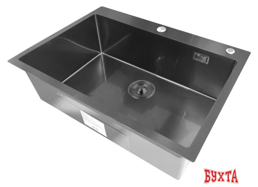 Кухонная мойка Stellar S6050NB-S1 (нано черный) 3