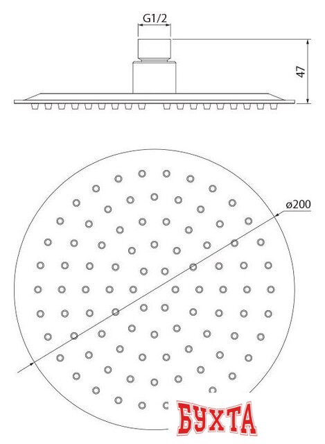 Верхний душ IDDIS 00320RSi64 2
