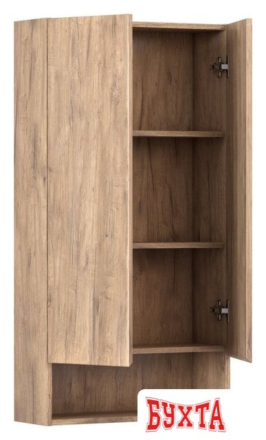 Мебель для ванных комнат Vigo Шкаф навесной Wing 600 с нишей (дуб золотой) 4