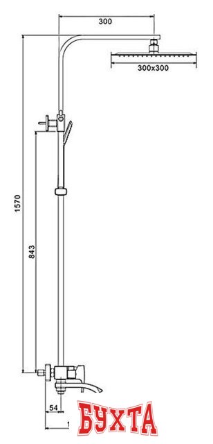Душевая система Gappo G2407 (хром) 2