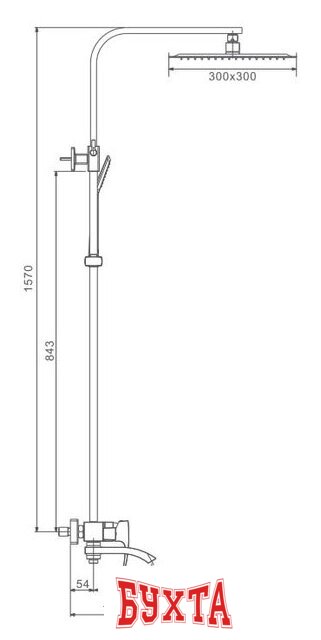 Душевая система Gappo G2407-6 2