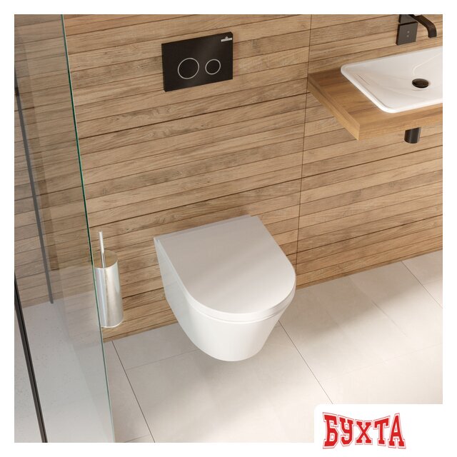 Инсталляция для унитаза Lavinia Boho Relfix 5 в 1 77020053 (черное стекло) 4