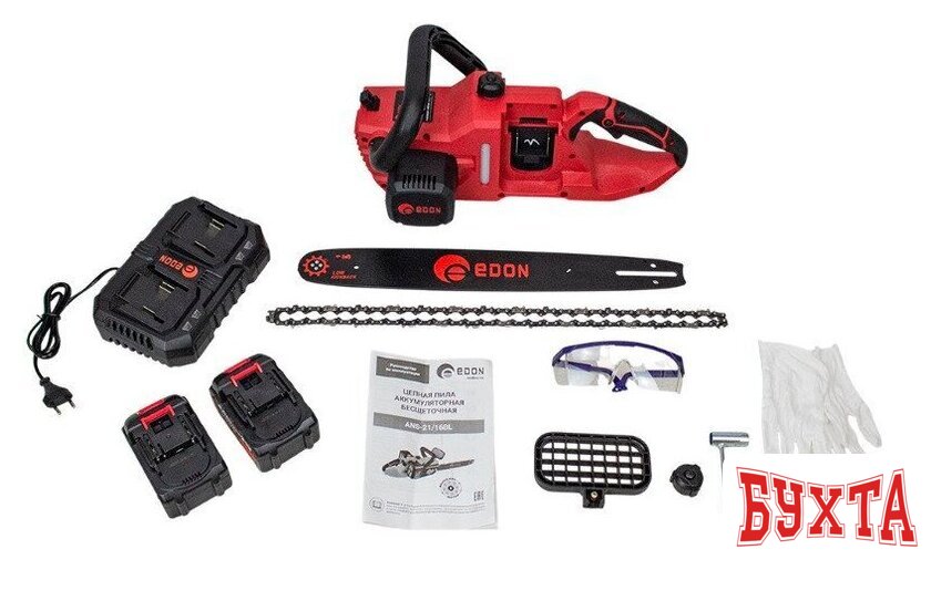 Аккумуляторная пила Edon ANS-21/16BL (с 2-мя АКБ) 3
