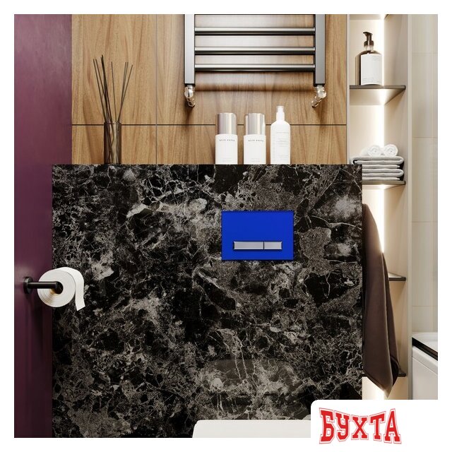 Инсталляция для унитаза Lavinia Boho Relfix 5 в 1 77020056 (фиолетовый стекло) 4