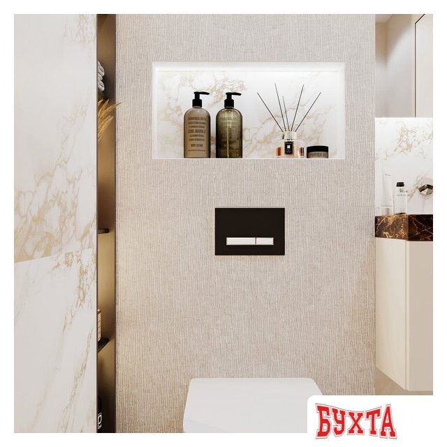 Инсталляция для унитаза Lavinia Boho Relfix 5 в 1 77020057 (матовый черный/белый пластик) 4