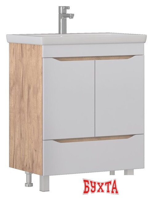 Мебель для ванных комнат Vigo Тумба под умывальник Grani 800-2-1 Como (дуб золотой)