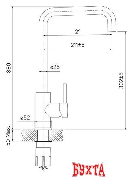 Смеситель IDDIS Kitchen Line K05STL0i05 4