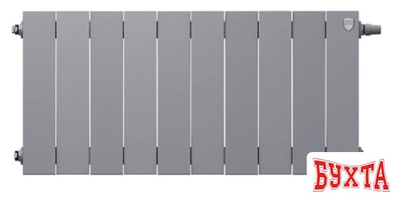 Биметаллический радиатор Royal Thermo PianoForte 300 VDR Silver Satin (10 секций) 2