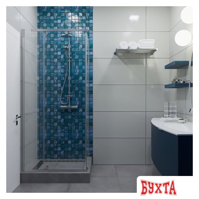 Душевой уголок Triton Терра 90x90 (хром, без поддона) 2