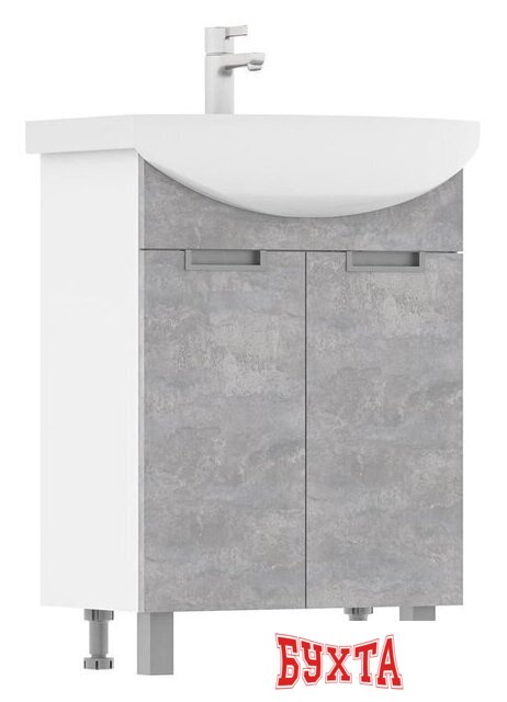 Мебель для ванных комнат Volna Тумба с умывальником Vario Z 50.2D Рива 50 (напольная)