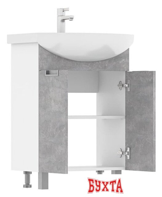 Мебель для ванных комнат Volna Тумба с умывальником Vario Z 50.2D Рива 50 (напольная) 2