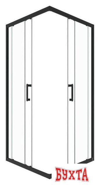 Душевой уголок Triton Фикс-Блэк 90x90 2