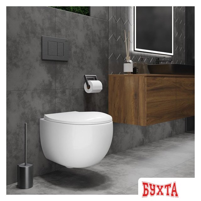 Унитаз подвесной Roxen EGG 530170-01 Rimless Soft Close NC 5